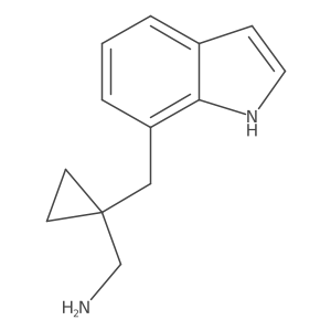 {1-[(1H-indol-7-yl)methyl]cyclopropyl}methanamine结构式