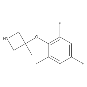 3-Methyl-3-(2,4,6-trifluorophenoxy)azetidine结构式