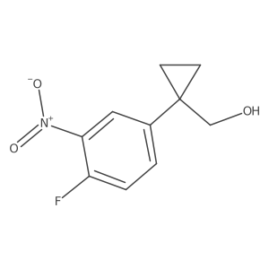 [1-(4-fluoro-3-nitro-phenyl)cyclopropyl]methanol Structure