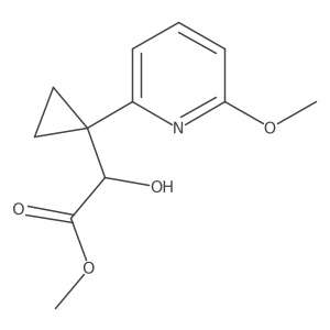 Methyl 2-hydroxy-2-[1-(6-methoxypyridin-2-yl)cyclopropyl]acetate Structure