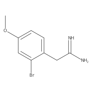 2-(2-Bromo-4-methoxyphenyl)ethanimidamide结构式