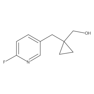 {1-[(6-Fluoropyridin-3-yl)methyl]cyclopropyl}methanol Structure