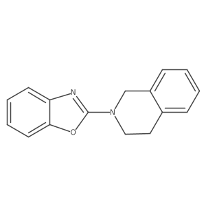2-[3,4-Dihydroisoquinolin-2(1H)-yl-7-D]benzo[d]oxazole结构式