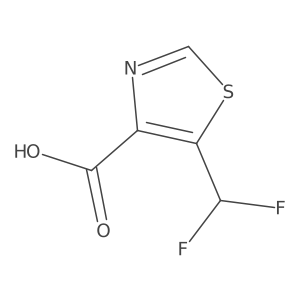 5-(Difluoromethyl)-1,3-thiazole-4-carboxylic acid Structure