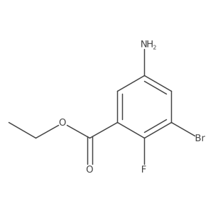 Ethyl 5-amino-3-bromo-2-fluorobenzoate结构式