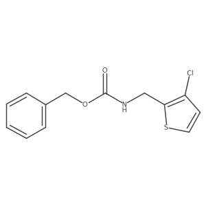 benzyl N-[(3-chlorothiophen-2-yl)methyl]carbamate结构式