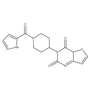 3-[1-(1H-pyrrole-2-carbonyl)piperidin-4-yl]-4aH-thieno[3,2-d]pyrimidine-2,4-dione结构式
