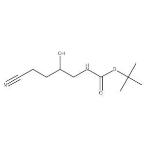 tert-butylN-(4-cyano-2-hydroxybutyl)carbamate Structure