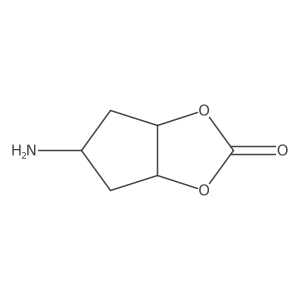 (3aR,6aS)-5-amino-hexahydrocyclopenta[d][1,3]dioxol-2-one Structure