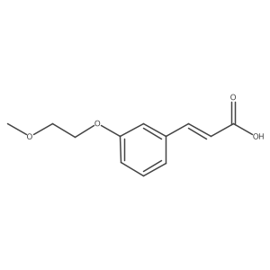 3-[3-(2-Methoxyethoxy)phenyl]prop-2-enoic acid结构式