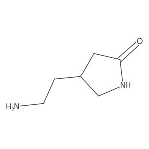 (S)-4-(2-Aminoethyl)pyrrolidin-2-one Structure