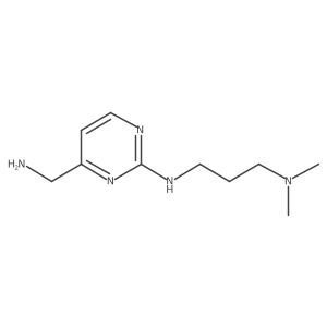4-(aminomethyl)-N-[3-(dimethylamino)propyl]pyrimidin-2-amine Structure