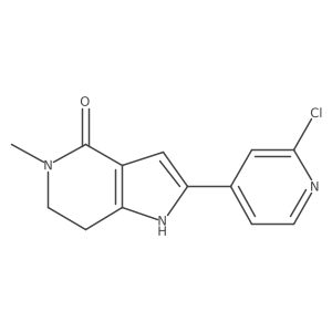2-(2-chloropyridin-4-yl)-5-methyl-1H,6H,7H-pyrrolo[3,2-c]pyridin-4-one Structure