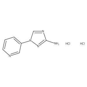 1-Pyridin-3-yl-1,2,4-triazol-3-amine;dihydrochloride Structure
