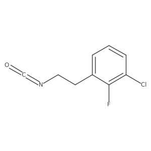 1-Chloro-2-fluoro-3-(2-isocyanatoethyl)benzene Structure