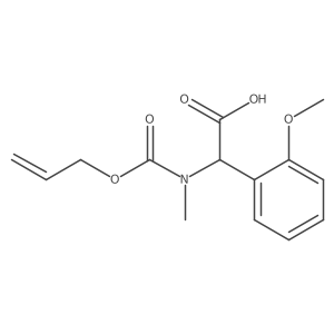 2-(2-Methoxyphenyl)-2-{methyl[(prop-2-en-1-yloxy)carbonyl]amino}acetic acid Structure