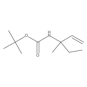 tert-butyl N-(3-methylpent-1-en-3-yl)carbamate结构式