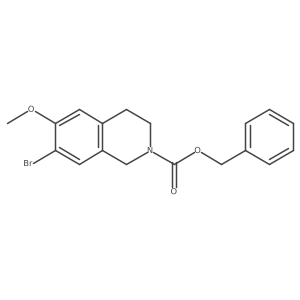 Benzyl 7-bromo-6-methoxy-1,2,3,4-tetrahydroisoquinoline-2-carboxylate Structure