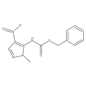 benzyl N-(1-methyl-4-nitro-1H-pyrazol-5-yl)carbamate结构式