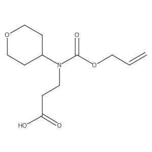 3-[(Oxan-4-yl)[(prop-2-en-1-yloxy)carbonyl]amino]propanoic acid Structure