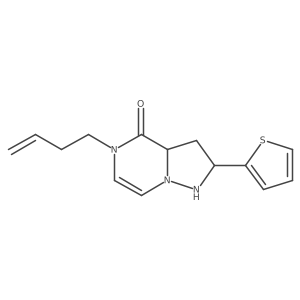 5-But-3-enyl-2-thiophen-2-yl-1,2,3,3a-tetrahydropyrazolo[1,5-a]pyrazin-4-one Structure