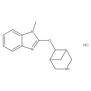2-[[(1R,5S)-3-azabicyclo[3.1.1]heptan-6-yl]oxy]-1-methylbenzimidazole;hydrochloride结构式
