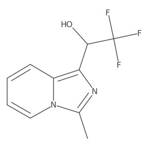 2,2,2-Trifluoro-1-{3-methylimidazo[1,5-a]pyridin-1-yl}ethan-1-ol结构式
