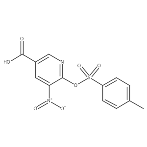 6-[(4-Methylbenzenesulfonyl)oxy]-5-nitropyridine-3-carboxylic acid Structure