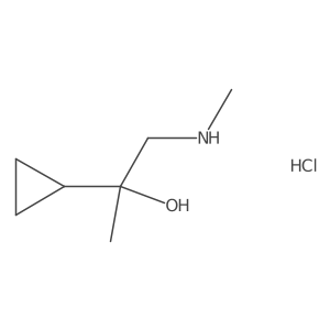 2-Cyclopropyl-1-(methylamino)propan-2-ol hydrochloride Structure