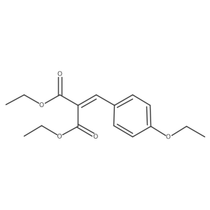 1,3-Diethyl 2-[(4-ethoxyphenyl)methylene]propanedioate结构式