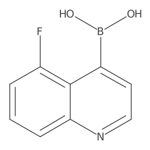 (5-Fluoroquinolin-4-YL)boronic acid Structure