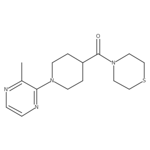 4-[1-(3-Methylpyrazin-2-yl)piperidine-4-carbonyl]thiomorpholine Structure