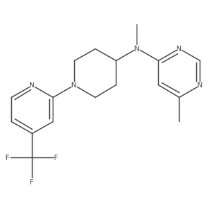 N,6-dimethyl-N-{1-[4-(trifluoromethyl)pyridin-2-yl]piperidin-4-yl}pyrimidin-4-amine Structure