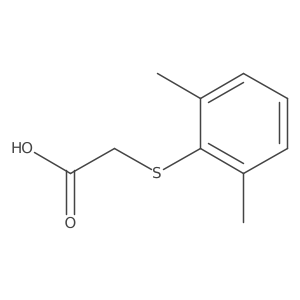 2-((2,6-Dimethylphenyl)thio)acetic acid Structure