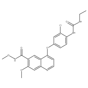4-[3-Chloro-4-[[(ethylamino)carbonyl]amino]phenoxy]-N,7-dimethoxy-6-quinolinecarboxamide Structure