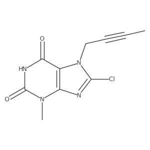 7-(But-2-YN-1-YL)-8-chloro-3-methyl-3,7-dihydro-1H-purine-2,6-dione Structure