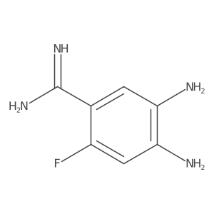 4,5-Diamino-2-fluorobenzenecarboximidamide结构式