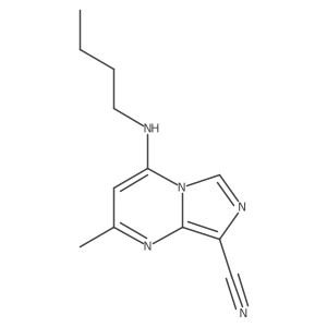 Imidazo[1,5-a]pyrimidine-8-carbonitrile,4-(butylamino)-2-methyl-结构式