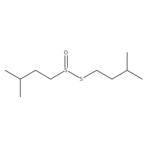 S-isopentyl 3-methylbutane-1-sulfinothioate结构式