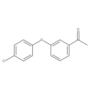 1-[3-(4-Chlorophenoxy)phenyl]ethan-1-one Structure