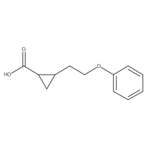 2-(2-Phenoxyethyl)cyclopropane-1-carboxylic acid Structure