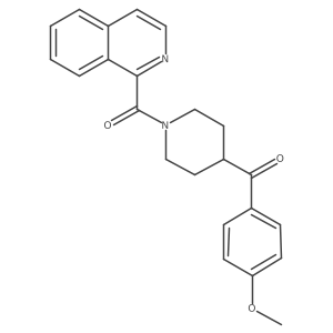 Isoquinolin-1-yl(4-(4-methoxybenzoyl)piperidin-1-yl)methanone结构式