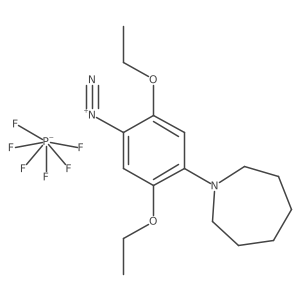 Benzenediazonium, 2,5-diethoxy-4-(hexahydro-1H-azepin-1-yl)-, hexafluorophosphate(1-)结构式
