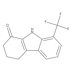 2,3,4,9-Tetrahydro-8-(trifluoromethyl)-1H-carbazol-1-one结构式
