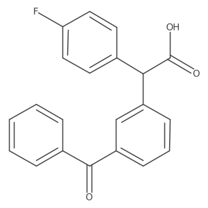 3-Benzoyl-alpha-(4-fluorophenyl)benzeneacetic acid Structure