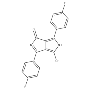 3,6-Bis(4-fluorophenyl)-2,5-dihydropyrrolo[3,4-c]pyrrole-1,4-dione Structure