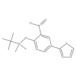 (2-Nitro-4-(thiophen-2-yl)phenoxy)(tert-butyl)dimethylsilane Structure