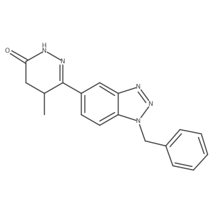 3-(1-benzylbenzotriazol-5-yl)-4-methyl-4,5-dihydro-1H-pyridazin-6-one Structure