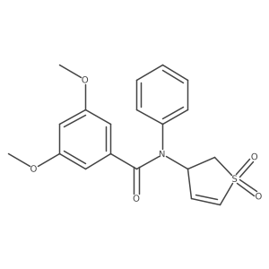 N-(1,1-dioxido-2,3-dihydrothien-3-yl)-3,5-dimethoxy-N-phenylbenzamide结构式
