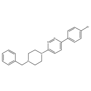 3-(4-Bromophenyl)-6-[4-benzylpiperazinyl]pyridazine结构式